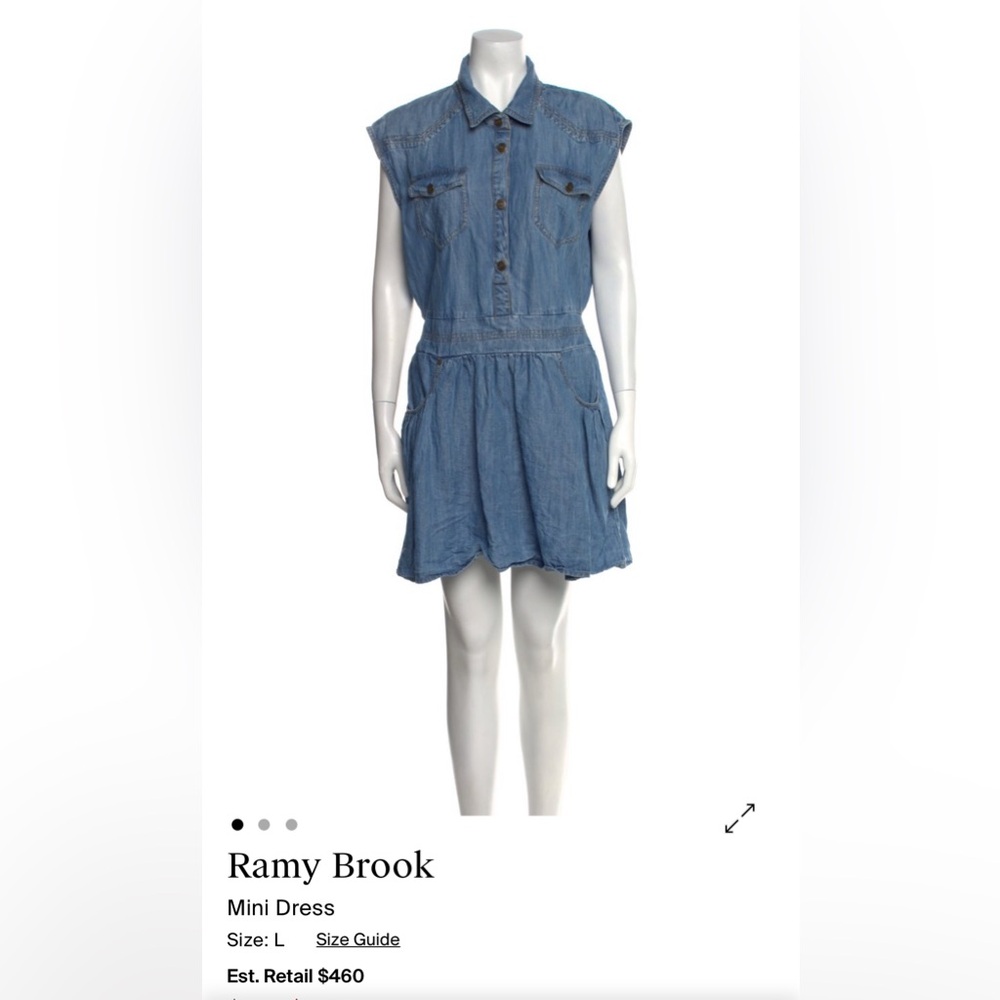 Ramy Brook Blue Denim Mini Dress